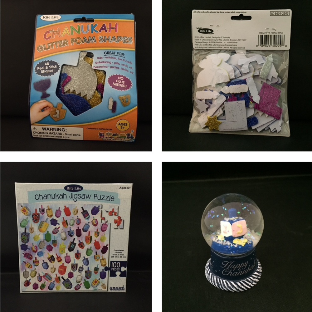 Hanukah Activity Fun w/mini Snowglobe. NIB